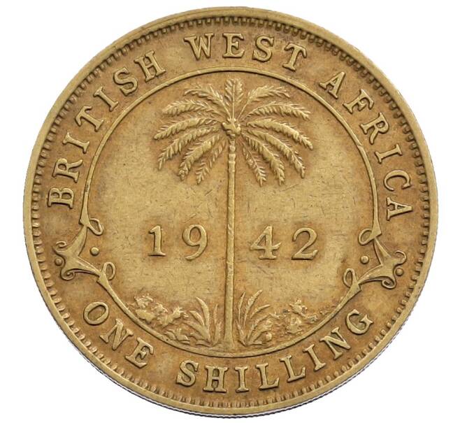 Монета 1 шиллинг 1942 года Британская Западная Африка (Артикул: K12-65794) — Фото №1