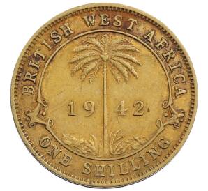 1 шиллинг 1942 года Британская Западная Африка