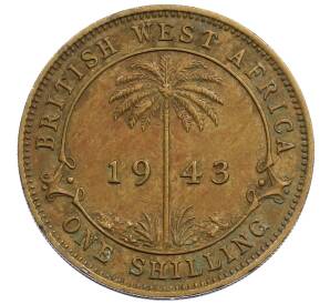 1 шиллинг 1943 года Британская Западная Африка — Фото №1