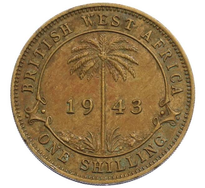 Монета 1 шиллинг 1943 года Британская Западная Африка (Артикул: K12-65801) — Фото №1
