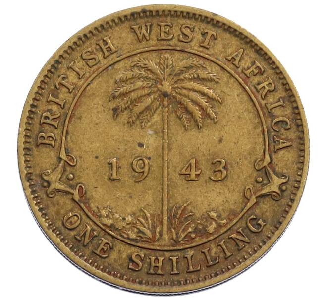 Монета 1 шиллинг 1943 года Британская Западная Африка (Артикул: K12-65802) — Фото №1