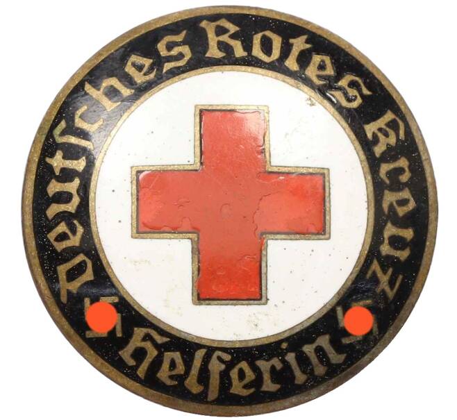 Знак 1938-1945 года Германия «Помощница DRK — Красный Крест» (Артикул: K12-65760) — Фото №1