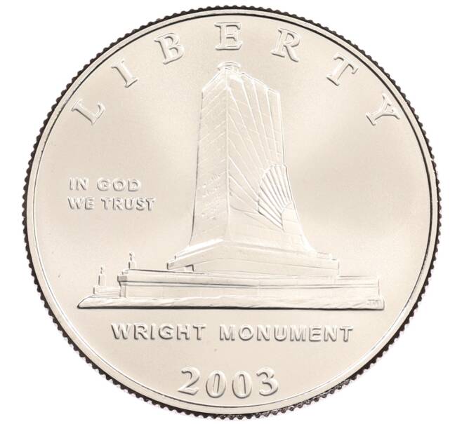Монета 1/2 доллара (50 центов) 2003 года P США «100 лет первому полету» (Артикул: M2-88950) — Фото №1