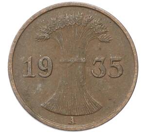 1 рейхспфенниг 1935 года A Германия — Фото №1