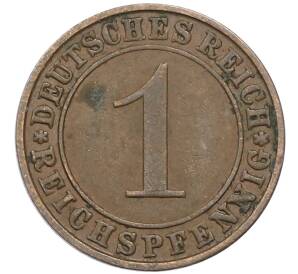 1 рейхспфенниг 1935 года A Германия — Фото №2