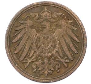 1 пфенниг 1906 года D Германия — Фото №2