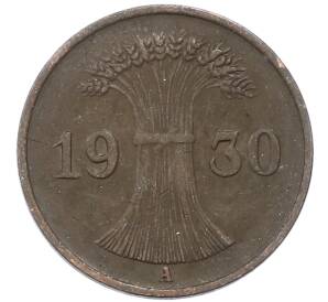 1 рейхспфенниг 1930 года A Германия — Фото №1