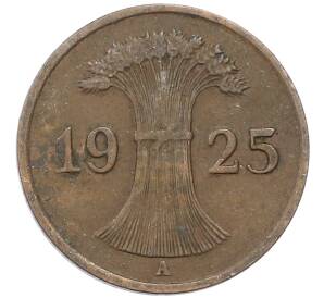 1 рейхспфенниг 1925 года A Германия — Фото №1