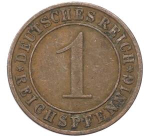 1 рейхспфенниг 1931 года A Германия — Фото №2