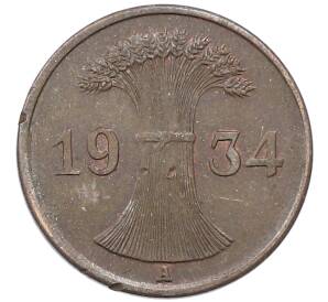 1 рейхспфенниг 1934 года A Германия — Фото №1