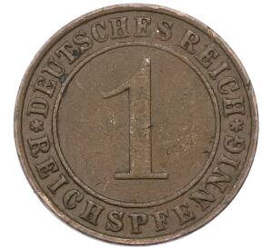 1 рейхспфенниг 1936 года Германия — Фото №2