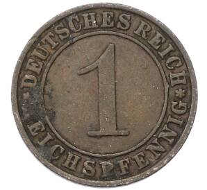 1 рейхспфенниг 1929 года A Германия — Фото №2