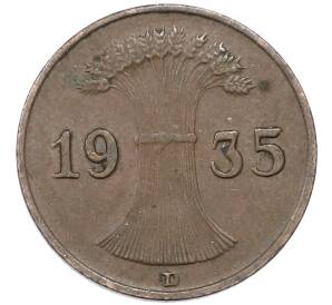 1 рейхспфенниг 1935 года D Германия — Фото №1