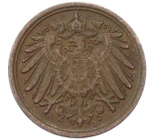 1 пфенниг 1911 года D Германия — Фото №2