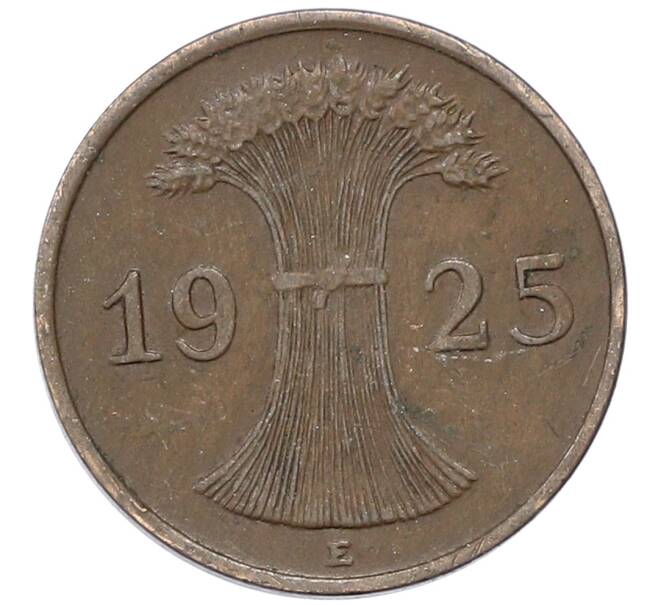 Монета 1 рейхспфенниг 1925 года E Германия (Артикул: M2-89005) — Фото №1
