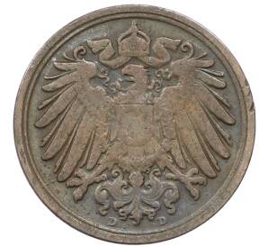 1 пфенниг 1907 года D Германия — Фото №2