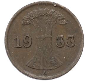 1 рейхспфенниг 1933 года A Германия — Фото №1
