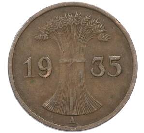 1 рейхспфенниг 1935 года A Германия — Фото №1