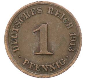 1 пфенниг 1913 года A Германия — Фото №1