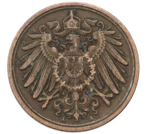 1 пфенниг 1913 года A Германия — Фото №2