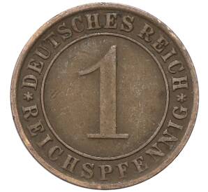 1 рейхспфенниг 1930 года A Германия — Фото №2