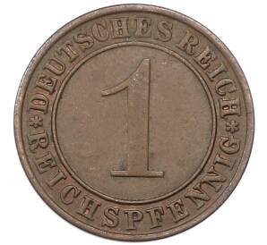 1 рейхспфенниг 1936 года A Германия — Фото №2
