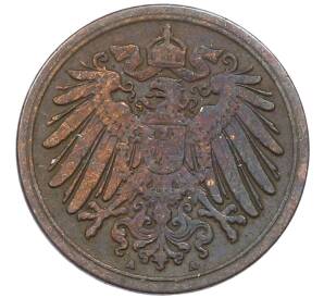1 пфенниг 1908 года A Германия — Фото №2