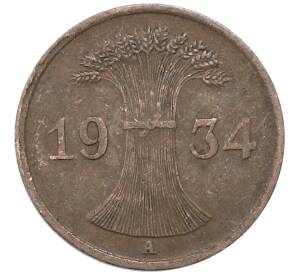 1 рейхспфенниг 1934 года A Германия — Фото №1