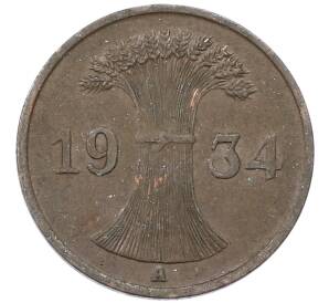1 рейхспфенниг 1934 года A Германия — Фото №1