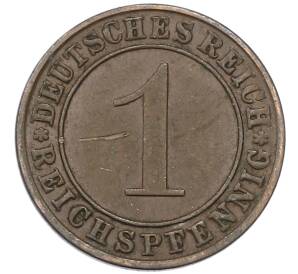 1 рейхспфенниг 1934 года A Германия — Фото №2