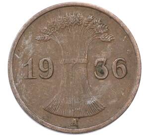 1 рейхспфенниг 1936 года A Германия — Фото №1