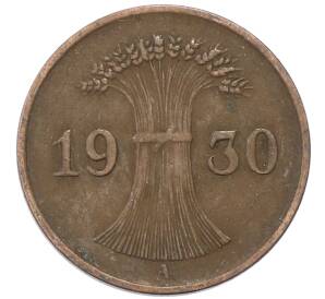 1 рейхспфенниг 1930 года A Германия — Фото №1