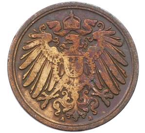 1 пфенниг 1908 года A Германия — Фото №2