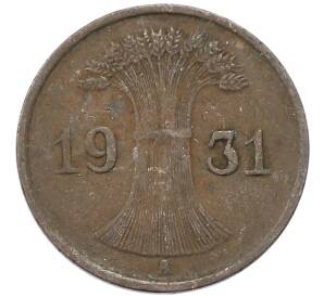 1 рейхспфенниг 1931 года A Германия — Фото №1