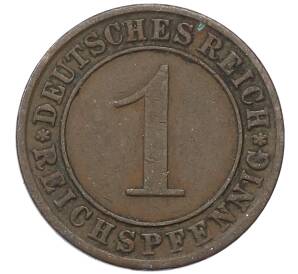 1 рейхспфенниг 1931 года A Германия — Фото №2