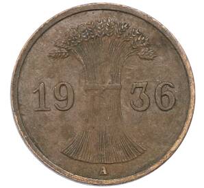 1 рейхспфенниг 1936 года A Германия — Фото №1