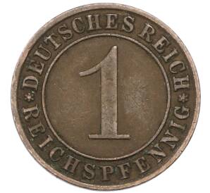 1 рейхспфенниг 1930 года A Германия — Фото №2