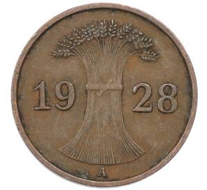 1 рейхспфенниг 1928 года A Германия — Фото №1