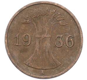 1 рейхспфенниг 1936 года A Германия — Фото №1
