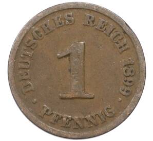 1 пфенниг 1899 года J Германия — Фото №1