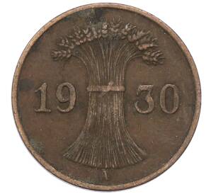 1 рейхспфенниг 1930 года A Германия — Фото №1