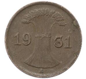 1 рейхспфенниг 1931 года A Германия — Фото №1