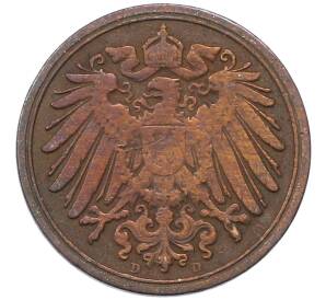 1 пфенниг 1900 года D Германия — Фото №2