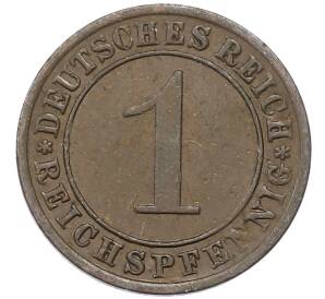 1 рейхспфенниг 1933 года A Германия — Фото №2