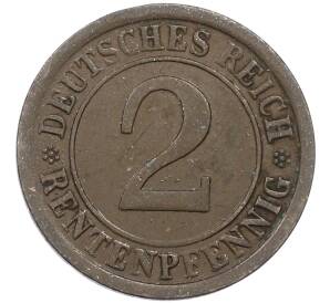 2 рентенпфеннига 1924 года A Германия — Фото №2