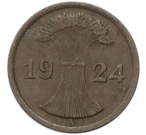 2 рейхспфеннига 1924 года A Германия — Фото №1