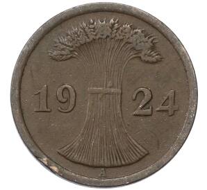 2 рентенпфеннига 1924 года A Германия — Фото №1