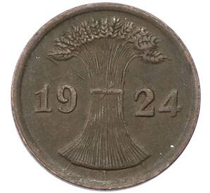 2 рентенпфеннига 1924 года A Германия — Фото №1