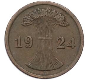 2 рентенпфеннига 1924 года A Германия — Фото №1