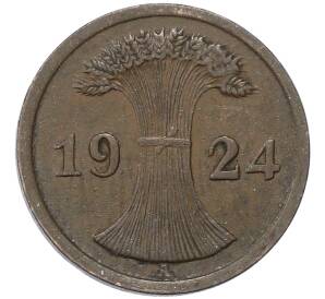 2 рентенпфеннига 1924 года A Германия — Фото №1